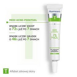 Zdjęcie produktu - #2 Pharmaceris T MEDI ACNE-POINTGEL Żel punktowy, 2% H₂0₂ na miejscowe zmiany mikrozapalne, 10 ml