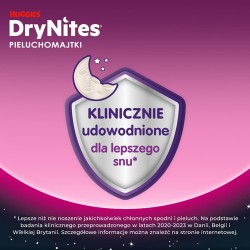 #2 – HUGGIES DRYNITES GIRLS 4-7 LAT (13-30kg) pieluchomajtki, 10 szt.