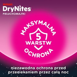 #3 – HUGGIES DRYNITES GIRLS 4-7 LAT (13-30kg) pieluchomajtki, 10 szt.