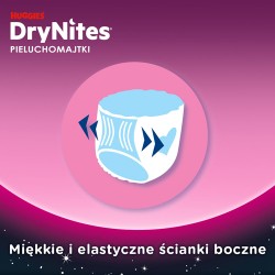 #4 – HUGGIES DRYNITES GIRLS 4-7 LAT (13-30kg) pieluchomajtki, 10 szt.