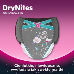 Zdjęcie produktu - #1 HUGGIES DRYNITES GIRLS 8-13 lat (30-48kg) pieluchomajtki, 9 sztuk
