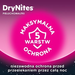 Zdjęcie produktu - #2 HUGGIES DRYNITES GIRLS 8-13 lat (30-48kg) pieluchomajtki, 9 sztuk