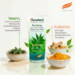 Miniaturka artykułu - #1 Himalaya Oczyszczający żel do mycia twarzy, 150 ml