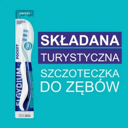 Miniaturka artykułu - #0 ELGYDIUM POCKET Składana szczoteczka do zęb&oacute;w Medium - 1 sztuka