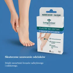 Miniaturka artykułu - #0 Plastry na odciski z kwasem salicylowym - 8 sztuk