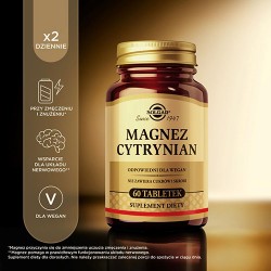 #2 – SOLGAR Magnez cytrynian - 60 tabletek