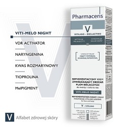Zdjęcie produktu - #1 PHARMACERIS V VITI-MELO NIGHT Krem repigmentacyjny, 40 ml