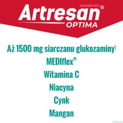 Zdjęcie produktu - #4 Artresan Optima, 120 kapsułek (90 + 30 gratis) - suplement diety z kolagenem i glukozaminą