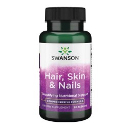 Zdjęcie produktu - #0 SWANSON Włosy, sk&oacute;ra, paznokcie, 60 tabletek