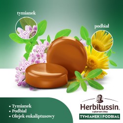 Zdjęcie produktu - #1 Herbitussin Tymianek i Podbiał, 12 pastylek do ssania