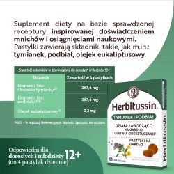 Zdjęcie produktu - #3 Herbitussin Tymianek i Podbiał, 12 pastylek do ssania