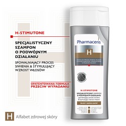 Zdjęcie produktu - #0 Pharmaceris H H-STIMUTONE Szampon spowalniający proces siwienia & stymulujący wzrost włos&oacute;w, 250 ml