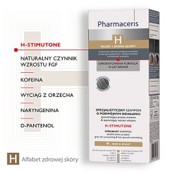 Zdjęcie produktu - #1 Pharmaceris H H-STIMUTONE Szampon spowalniający proces siwienia & stymulujący wzrost włos&oacute;w, 250 ml