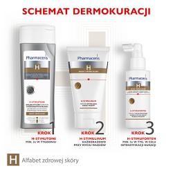 Zdjęcie produktu - #4 Pharmaceris H H-STIMUTONE Szampon spowalniający proces siwienia & stymulujący wzrost włos&oacute;w, 250 ml