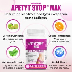 Zdjęcie produktu - #3 DOMOWA APTECZKA Apetyt Stop Max, 90 tabletek