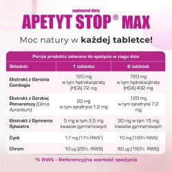 Zdjęcie produktu - #4 DOMOWA APTECZKA Apetyt Stop Max, 90 tabletek