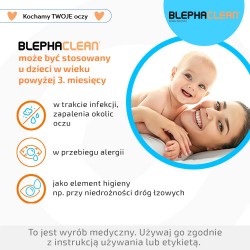 Zdjęcie produktu - #2 Blephaclean Sterylne chusteczki do higieny powiek i brzeg&oacute;w rzęs, 20 szt.