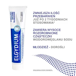 Miniaturka artykułu - #0 ELGYDIUM Pasta do zęb&oacute;w wybielająca, 75 ml