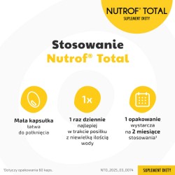 Zdjęcie produktu - #3 Nutrof Total z witaminą D3 - 60 kapsułek 