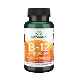 Zdjęcie produktu - #0 Swanson Witamina B-12 1000 mcg, 250 tabl. do ssania