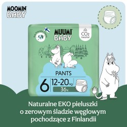 #0 – Muumi Baby Pants Pieluchomajtki 6 (12-20 kg), 36 szt.