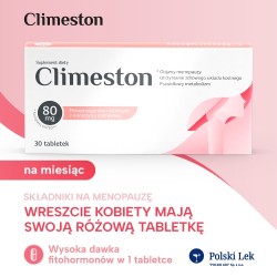 Zdjęcie produktu - #0 Climeston, 30 tabl. - suplement diety dla kobiet w okresie menopauzy