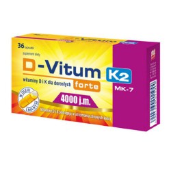 Zdjęcie produktu - #0 D-Vitum forte 4000 j.m. K2- 36kaps.