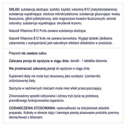 Zdjęcie produktu - #4 NATURELL Witamina B12 Forte, 60 tabl. do ssania