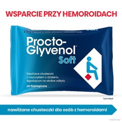 Zdjęcie produktu - #0 Chusteczki nawilżane Procto-Glyvenol Soft- 30szt.