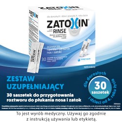 Zdjęcie produktu - #0 Zatoxin Rinse zestaw uzupełniający do płukania nosa i zatok, 30 saszetek