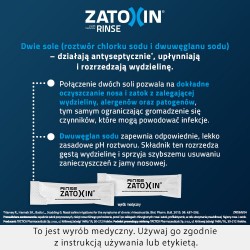 Zdjęcie produktu - #2 Zatoxin Rinse zestaw uzupełniający do płukania nosa i zatok, 30 saszetek