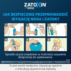 Zdjęcie produktu - #5 Zatoxin Rinse zestaw uzupełniający do płukania nosa i zatok, 30 saszetek