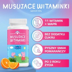 Zdjęcie produktu - #2 DOMOWA APTECZKA Musujące Witaminki świnka peppa, 60tabl.