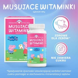 Zdjęcie produktu - #3 DOMOWA APTECZKA Musujące Witaminki świnka peppa, 60tabl.