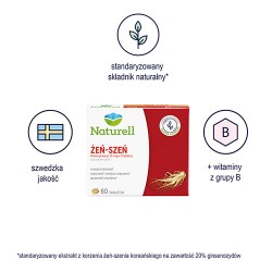 Zdjęcie produktu - #0 Żeń-szeń Naturell- 60tabl. 