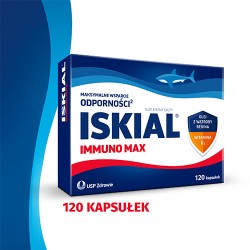 Zdjęcie produktu - #0 Iskial Immuno Max, 120 kaps. - z olejem z wątroby rekina i witaminą D