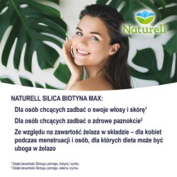 Zdjęcie produktu - #4 NATURELL Silica Biotyna Max - 60 tabletek