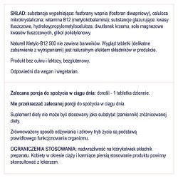 Zdjęcie produktu - #4 Naturell Metylo B-12, 60 tabl. - suplement diety z witaminą B12