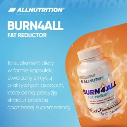 Miniaturka artykułu - #1 ALLNUTRITION Burn4all fat reductor - 100kapsułek