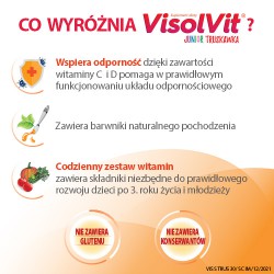 Zdjęcie produktu - #1 Visolvit Junior Truskawka- 30sasz.