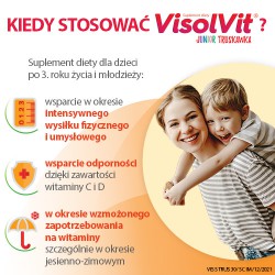 Zdjęcie produktu - #2 Visolvit Junior Truskawka- 30sasz.