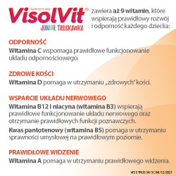 Zdjęcie produktu - #3 Visolvit Junior Truskawka- 30sasz.