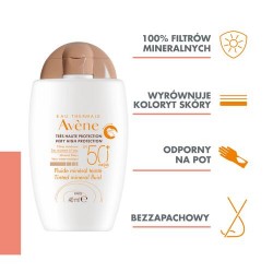 Zdjęcie produktu - #1 AVENE SUN Fluid mineralny koloryzujący SPF50+, 40ml