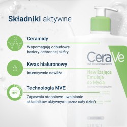 Zdjęcie produktu - #1 CeraVe Nawilżająca emulsja do mycia dla sk&oacute;ry normalnej i suchej, 473 ml