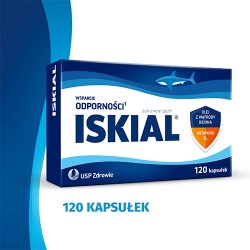 Zdjęcie produktu - #0 Iskial, 120 kaps. - z olejem z wątroby rekina i witaminą D