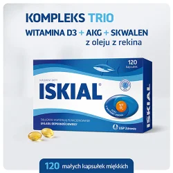 Miniaturka artykułu - #0 Iskial, 120 kaps. - z olejem z wątroby rekina i witaminą D