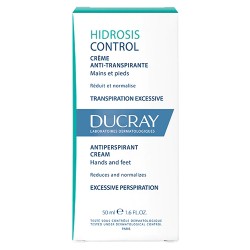 Miniaturka artykułu - #0 DUCRAY HIDROSIS CONTROL Antyperspirant w kremie do rąk i st&oacute;p, 50ml