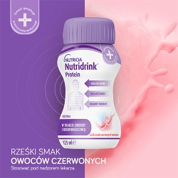 Zdjęcie produktu - #0 Nutridrink Protein rześki smak czerwone owoce 4x125ml