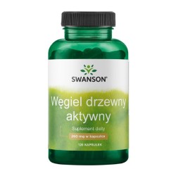 Zdjęcie produktu - #0 SWANSON Węgiel Drzewny Aktywny 260mg - 120kaps.