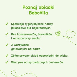Miniaturka artykułu - #1 BoboVita Obiadek zielone warzywa z indykiem - 125g